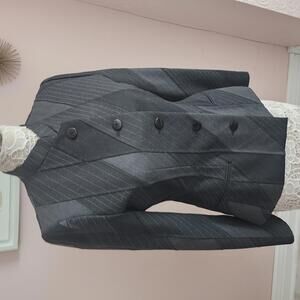 LKNW Vintage Bill Blass Neiman Marcus Blazer Jacket pants suit grays unique 8